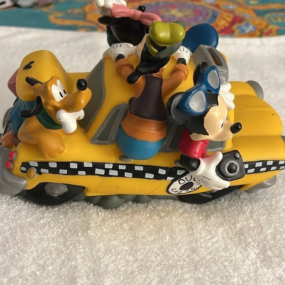 Vintage Disney Fab 5 Duck Cab Piggy Bank